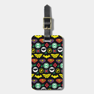 Étiquette À Bagage Motif du logo de la ligue de justice de Chibi