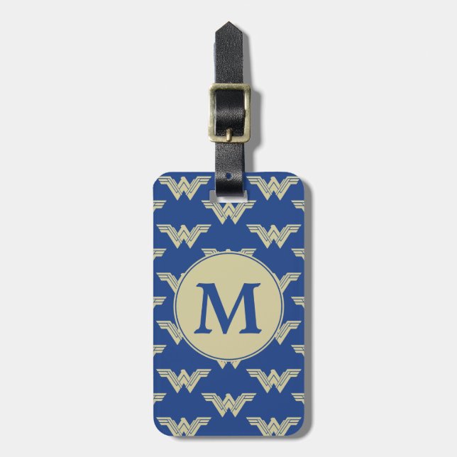 Étiquette À Bagage Motif du logo de Monogram Wonder Woman (Devant Vertical)