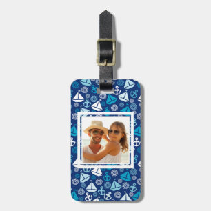 Étiquette À Bagage Motif fait sur commande de bande dessinée de photo