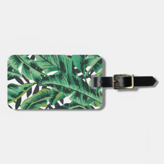 Étiquette À Bagage Motif fascinant tropical de feuille de banane