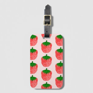 Étiquette À Bagage Motif fraise