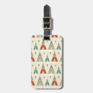 Étiquette À Bagage Motif géométrique de Teepee d'étape   de Geo de