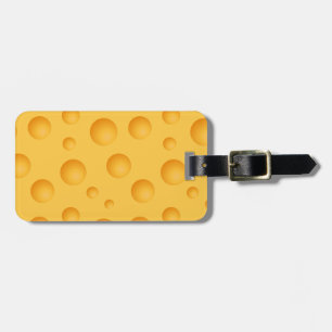 Étiquette À Bagage Motif jaune de fromage