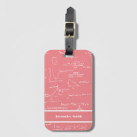 Motif joli d'équations mathématiques rose pour le