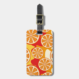 Étiquette À Bagage motif orange