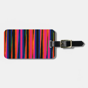 Étiquette À Bagage Motif papier déchiré coloré