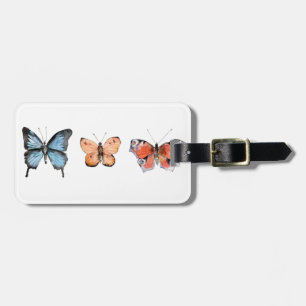 Étiquette À Bagage Motif papillon