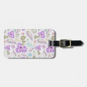 Étiquette À Bagage Motif pastel pastel coloré