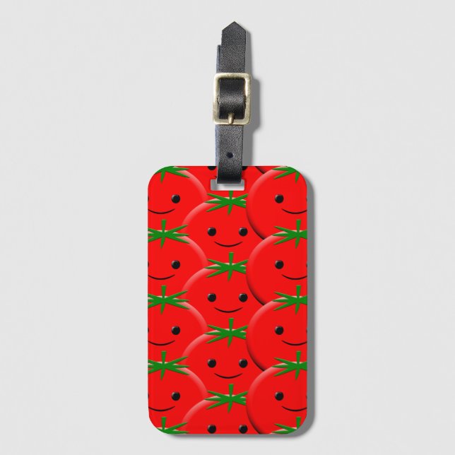 Étiquette À Bagage Motif Red Tomato (Devant Vertical)