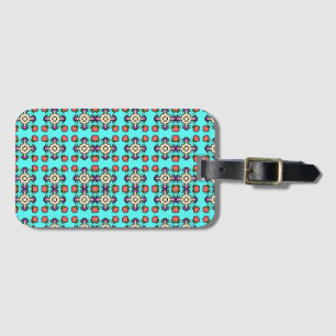 Étiquette À Bagage Motif sans couture de mandala floral