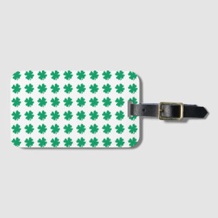 Étiquette À Bagage Motif shamrock Green White St Patrick's Day