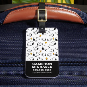 Étiquette À Bagage Motif Snoopy & Woodstock