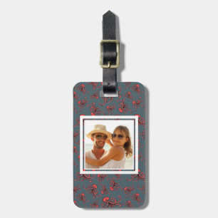 Étiquette À Bagage Motif sournois de poulpe de photo faite sur