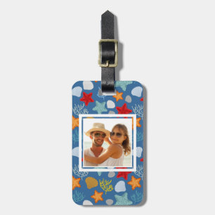 Étiquette À Bagage Motif sous-marin de la vie de photo faite sur