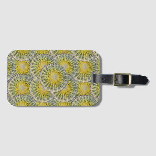 Étiquette À Bagage Motif tropical de cactus de sphère