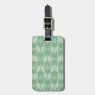 Étiquette À Bagage Motif vert extérieur de flèche d'étape de Geo