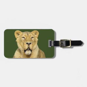 Étiquette À Bagage Motivation du lion féminin