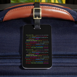 Étiquette À Bagage  Motivational Quotes Luggage Tag