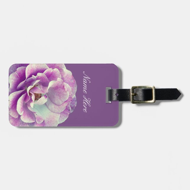 Étiquette À Bagage Mots clés Floral Luggae (Devant horizontal)