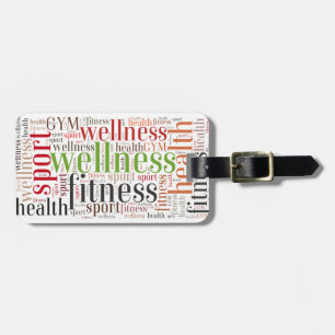 Étiquette À Bagage Mots fitness