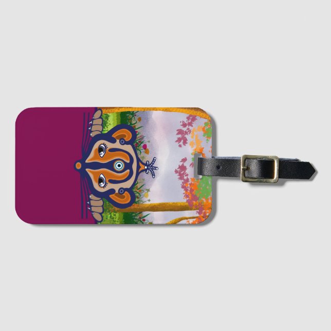 Étiquette À Bagage Mouse critter in the forrest (Devant Horizontal)