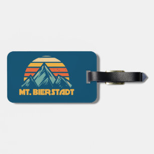 Étiquette À Bagage Mt. Bierstadt Colorado Retro Turquoise