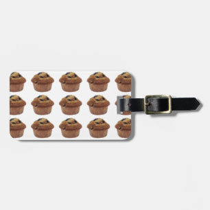 Étiquette À Bagage Muffin aux bleuets