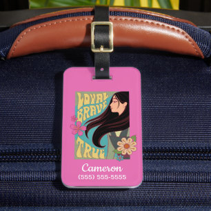 Étiquette À Bagage Mulan Loyal Brave True