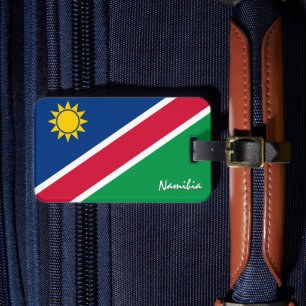 Étiquette À Bagage Namibie Bagages Tags, drapeau namibien patriotique