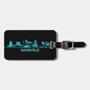 Étiquette À Bagage Nashville Skyline