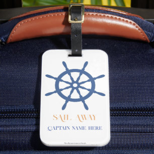 Étiquette À Bagage Naviguer Loin Bateau de Plage Casque de Navire