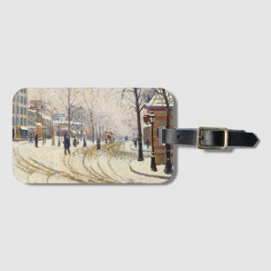 Étiquette À Bagage Neige, Boulevard de Clichy, Paris par Paul Signac