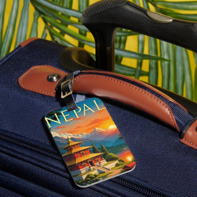 Étiquette À Bagage Nepal Travel Poster (Insitu Rectoal 1)