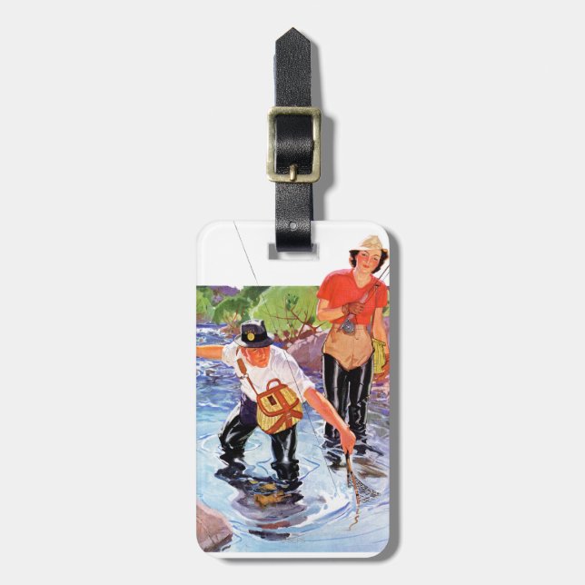 Étiquette À Bagage Netting A Fish par R.J. Cavaliere (Devant Vertical)