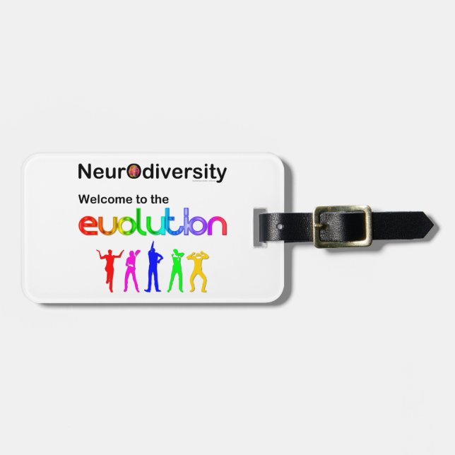 Étiquette À Bagage Neurodiversity Welcome (Devant horizontal)