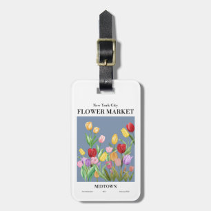 Étiquette À Bagage New York City Tulips Marché aux fleurs Midtown