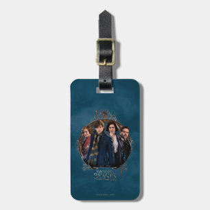 Étiquette À Bagage NEWT SCAMANDER™ et entreprise Art Nouveau Frame
