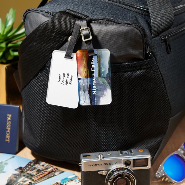 Étiquette À Bagage Niagara Falls New York (Recto & Verso)