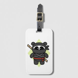 Étiquette À Bagage Ninja Panda par Amanda Roos