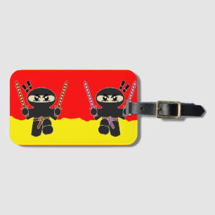 Étiquette À Bagage Ninjas en colère