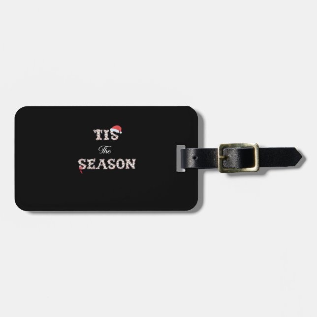 Étiquette À Bagage Noël approche Cette Saison (Devant horizontal)