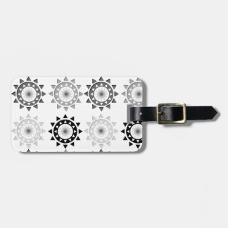 Étiquette À Bagage Noir et gris expose au soleil l'étiquette de