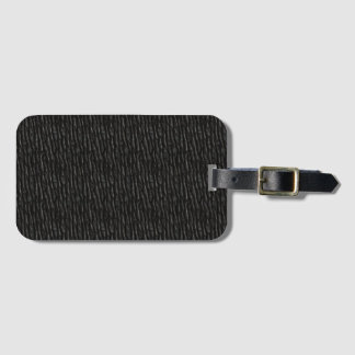 Étiquette À Bagage Noir Texté Faux Cuir noir