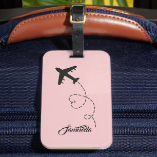 Étiquette À Bagage Nom Avion Destination Voyage meilleures Cadeau