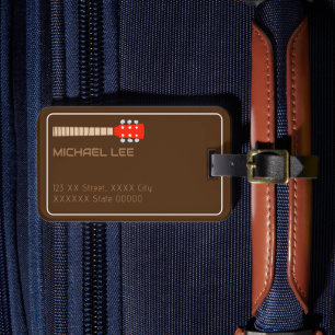 Étiquette À Bagage Nom du lecteur de guitare ou de la boutique de mus