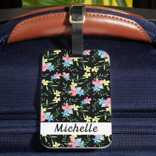 Étiquette À Bagage Nom floral
