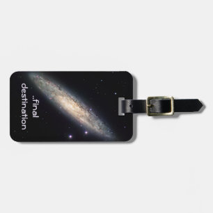 Étiquette À Bagage Nom, Galaxie spirale, image spatiale