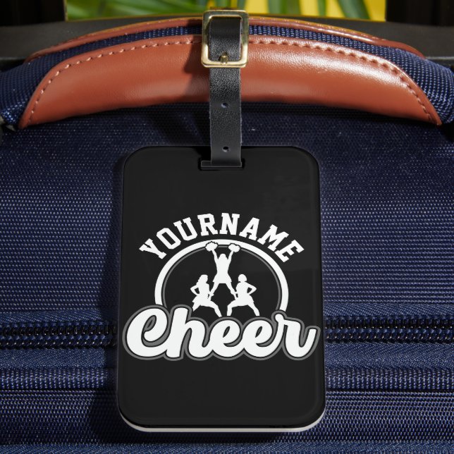 Étiquette À Bagage NOM personnalisé Cheer Team Varsity Pom-pom girl (Insitu Rectoal 2)