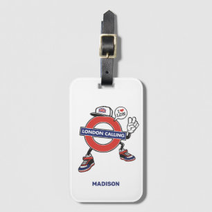Étiquette À Bagage Nom personnalisé London Calling