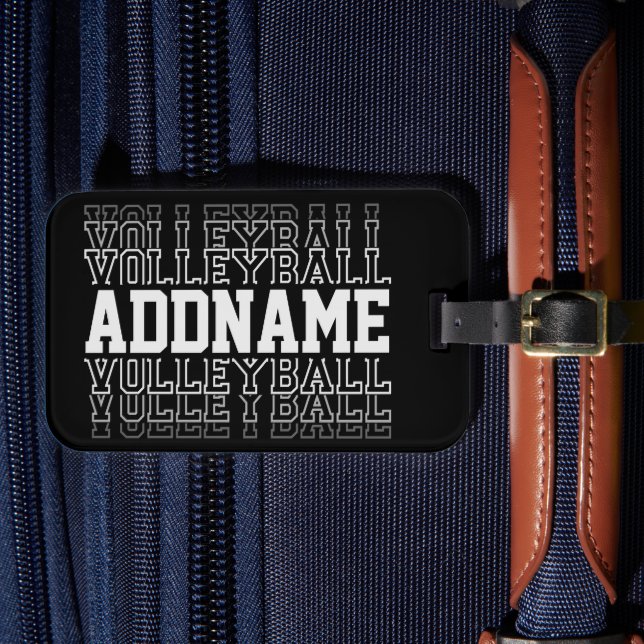 Étiquette À Bagage NOM PERSONNALISÉ Vanisant Volleyball Logo Joueur d (Insitu Rectoal 4)